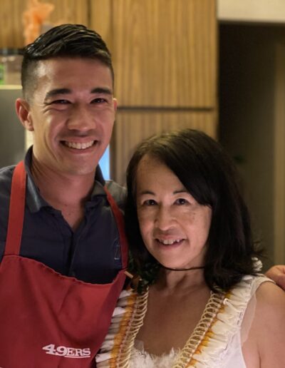 Brandon and his mother, Divina